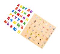 Beaupretty Puzzle Educativo Legno Alfabeto per Didattico Interattivo per con Colori Vivaci Attività Montessori per Sviluppo Cognitivo Dei