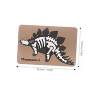 Beaupretty Puzzle Stegosauro in Legno Montessori per Anni Didattico Stem con Staccabili Cognitivo per Sviluppo Manuale e