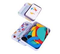 Beaupretty Puzzle Tangram in Legno per Educativo Cognitivo Auto Regalo Didattico Montessori per Bambine