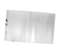 Beaupretty Raccoglitore per Spartiti Musicali con Pagine Trasparenti Cartella Porta Spartiti per Pianoforte Coro e Banda Organizer Leggero e Versatile per Performance e