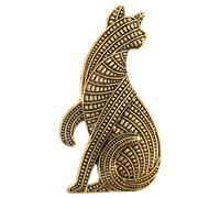 Beaupretty Retro Cat Brooch Pin Alloy Vintage Abstract Cat Design for Coats Jackets Fashion Accessories Unique Animal Brooch for Stylish Outfits and Everyday Wear