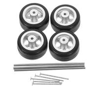 Beaupretty Ruote in Gomma per Modellini Auto Rc Cerchi Hollow Design Ricambio Versatile per Giocattoli e Auto da Collezione Pneumatici Sostitutivi Cinque