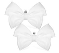 Beaupretty Satin Bows Shoe Clips Decorativi Accessori Per Scarpe Facili Adatti e Scarpe Basse Vintage