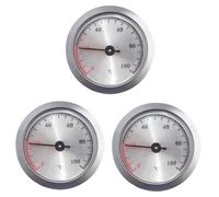 Beaupretty Scatola Da 3 Pezzi termometro per termometro digitale termometro da cassa Termometro mini Termometro incassato termometro installato intarsiato termometro a puntatore Silver