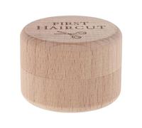 Beaupretty Scatola dei Ricordi in Legno per Chioma e Cordoni Ombelicali, Design Portatile Elegante Beige per Conservazione Memorabile a Casa o Shower