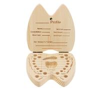 Beaupretty Scatola Portadenti per Etichette Personalizzazione Scatolina per e Lanugo Protegge e Conserva Perduti per