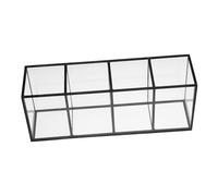 Beaupretty Scatola Portaoggetti Per Gioielli Per Cosmetici Multifunzione Con Finiture in Ottone in Nero Organizer E Contenitori Per Il Trucco