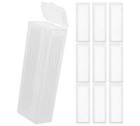 Beaupretty Scatola Portavetrini in Plastico per Microscopio, Custodia Leggera e Sicura, Contiene 5 Vetrini, per Laboratorio e Biologia, Confezione da 10 Pezzi