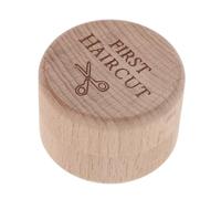 Beaupretty Scatola Ricordo per Ragazzo Ragazza in Legno con Coperchio, Porta Primo Taglio di Chioma e Cordoni, Contenitore Commemorativo Portatile per Ricordi Infanzia, Regalo per Shower