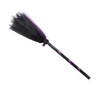 Beaupretty Scopa Strega Costume Strega Accessorio beom Costume da Strega Scopa Carina Decorazione di Halloween con Manico di Scopa Manico di Scopa delle Streghe plastica Viola,Porpora