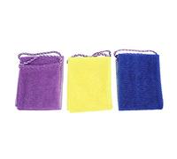 Beaupretty Scrubber Esfoliante la Schiena 3 Pezzi Set in Rete Africana Multicolore, Spazzola Doccia per Corpo Adatta a Tutti, Lavatrice Posteriore per Bagno e Doccia