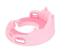 Beaupretty Seggiolino Wc Bimbi Unisex Antiscivolo Con Schienale e Maniglie Robuste Cuscino Confortevole Rimovibile Vasino Educativo Grande Per Ragazzi e Ragazze Rosa
