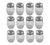 Beaupretty Set 12 Pezzi Barattoli per Spezie in Vetro per Cucina Domestica, Contenitori per Conservare e Organizzare Condimenti, per Sale e Pepe