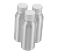 Beaupretty Set 3 Bottiglie di Alluminio da 100ml per Viaggio, Contenitori Ricaricabili Anti-perdita in Alluminio con Sigillatura Sicura, per Profumi e Lozioni Portatili
