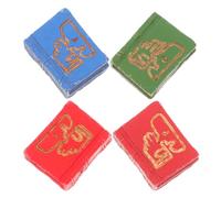 Beaupretty Set 4 Mini Libri in Miniatura per Casa delle Bambole, Accessori Colorati per Libreria Decorativa, Ornamento Dettagliato per Scene in Miniatura e Arredamento Giocattoli