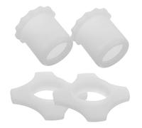 Beaupretty Set 4 Pezzi Anelli Per Microfono in Silicone Luminosi Anelli Antirollio Per Microfono Senza Fili Manicotti Per Asta Inferiore Per Karaoke Conferenze e Spettacoli