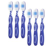 Beaupretty Set 6 Pezzi Spazzolini da Denti Piccoli per Carceri con Testina Grande Manico Corto e Setole Morbide Spazzolino Mini Portatile per Uso in Istituti Penitenziari e Centri di