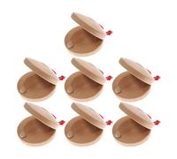 Beaupretty Set 7 Pezzi Nacchere di Legno per Principianti Strumenti a Percussione per Montessori Giocattoli Musicali Ritmici per Attività Didattiche e Lezioni di Musica Scolastica