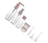 Beaupretty Set 8 Pezzi Bottiglie Cosmetiche da Viaggio 50 Ml in Plastica Riutilizzabili con Spruzzino a Tenuta Stagna e Accessori la Vita Quotidiana