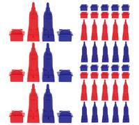 Beaupretty Set 80 Pezzi Ricambio Gioco da Tavolo Monopoli, Case e Hotel in Plastica Resistente, Accessori Gioco Compatibili per Esperienza Interattiva Multiplayer