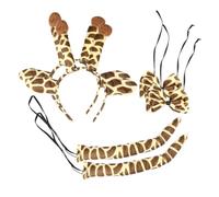 Beaupretty Set Accessori per Cosplay Animali Giraffa Cerchietto Orecchie e in Materiale Resistente per Adulti e Costume per e Cosplay