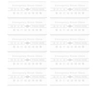 Beaupretty Set da 10 Pezzi Vetro Frangibile Rosso per Allarme Antincendio, Pannello di Vetro Sostitutivo per Interruttore Manuale Copertura, Compatibile per Uso Interno ed Esterno in