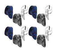 Beaupretty Set da 12 Plettri per Chitarra in Acciaio Inox Protezione per Pollice e Dita Accessori per Chitarra Acustica Elettrica Basso Ukulele e Mandolino per Musicisti e Sessioni