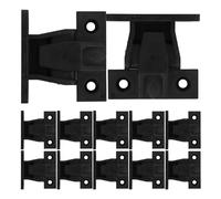 Beaupretty Set da 12 Staffe per Mensole Sospese in Plastica Altezza Regolabile, Clip di Fissaggio a Pressione per Mobili e Armadi, Fibbia di Colonna Romana per Installazione di Supporti