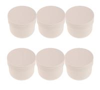 Beaupretty Set da 6 Contenitori per Scrub Corpo da 300 Ml con Cucchiaio, Barattoli in Plastica Pp con Coperchio Ermetico, Contenitori per Lozioni e Creme da Viaggio per Viso e Corpo,