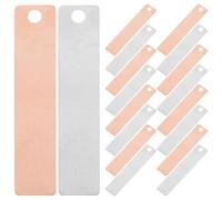 Beaupretty Set di 20 Anodi di Zinco E Rame, Strisce di Zinco E Piastre di | Elettrodi E Strisce di Rame E Zinco per Galvanostegia Ed Esperimenti Scientifici.