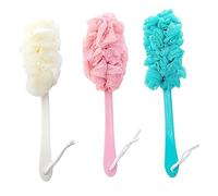 Beaupretty Spazzola da Bagno Comoda e Creativa per Schiena PP e PE Manico lungo Set da 3 Pezzi per Pulizia del Corpo Tutto l'Anno in Casa