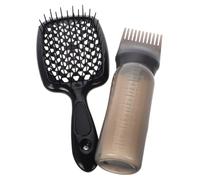 Beaupretty Spazzola Districante Per Con Design Hollow Massaggio Al Capelluto Adatta Per Lisci e Ricci Include Bottiglie Per Shampoo Secco Completo Per Uomini Donne e Ragazzo Ragazza