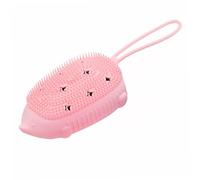 Beaupretty Spazzola Doccia Silicone Doppia Faccia Con Gancio Spazzola Per Pulizia Corpo e Massaggio Per Esfoliare e Rinfrescare La Uso Versatile Per Viso Mani e Piedi