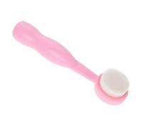 Beaupretty Spazzola Manuale Delicata sulla Pelle Setole Morbide la Pulizia del Viso in Plastica e Lana di Fibra per Rimuovere Punti Neri e Residui di Make-up Durante i Viaggi