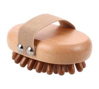 Beaupretty Spazzola Massaggiante Multi-punta in Legno Rulli per Massaggi in Legno per Stimolare Punti di Agopuntura su Tutto Corpo Pettine