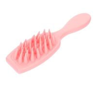 Beaupretty Spazzola Massaggio Chioma Rosa in Silicone e Abs per Shampoo con Funzione Esfoliante e Rivitalizzante del Capelluto per Uso Domestico e Quotidiana