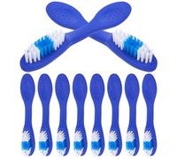 Beaupretty Spazzolino da denti manuale 10 pezzi Spazzolino da denti da prigione Spazzolino da denti di sicurezza per impronte digitali Spazzolino da denti piccolo Spazzolino da denti Spazzola per la