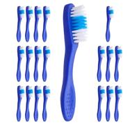 Beaupretty Spazzolino da Denti Mini Portatile per Carcere Manico Corto 9,5 Cm, Set da 20 Pezzi Antisuicidio per Uso Penitenziario, Spazzolino per Pulizia Orale Sicuro e Compatto