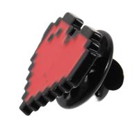 Beaupretty Spilla Cuore Pixelato Accessorio Giocoso Per Abbigliamento e Borse Perfetta Per e Occasioni Speciali