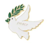 Beaupretty Spilla da Bavero Colomba della Pace in Metallo Lucido, Accessorio Spirituale per Abiti da Donna alla Moda, Gioielli da Bavero per Comunione e Battesimo