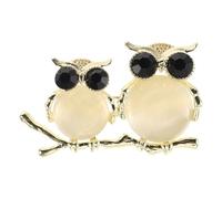Beaupretty Spilla Di Ghiaccio Elegante Con Piume Di Gufo e Strass Spilla Animale Per Donne Perfetta Per Feste e Regali Di Compleanno Accessorio Chic Per Ogni Occasione