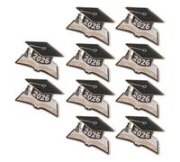 Beaupretty Spille la Stagione delle Lauree 2026, Set da 10 Spille Cappello da Dottorato, Distintivi Commemorativi Leggeri e Resistenti per Zaini, Abbigliamento e Feste di Laurea