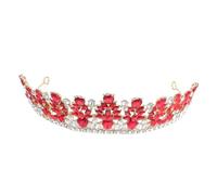 Beaupretty Sposa Vintage Barocco con Cristalli e Trasparenti Tiara per Matrimonio Cerimonie Foto Nuziali e Feste Accessorio Stabile e Confortevole per Donne e Ragazze