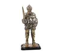Beaupretty Statuetta Cavalieri Medievali in Resina Vintage Scultura Guardia Re per Decorazione e Collezione