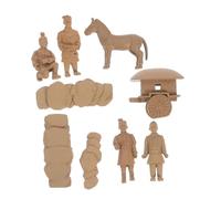 Beaupretty Statuette Guerrieri Terracotta in Pvc Decorazioni Retrò Per Tavolo Da Unici e Resistenti