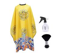 Beaupretty Strumenti Per Parrucchiere Mantellina Spray Nebulizzatore e Spazzola Per Taglio Kit Per e Acconciature Giallo
