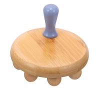 Beaupretty Strumento Manuale in Legno con Perle per Corpo Roller Linfatico per Gambe Collo Spalle e Braccia Massaggiatore Palmare per Rilassamento Profondo Muscolare Leggero e Portatile