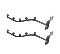 Beaupretty Supporto Gancio per Flauto in Ferro Battuto 2 Pezzi, Porta Flauto Sospeso Scanalatura, Accessorio Salvaspazio per Strumenti a Fiato, per Esposizione e Conservazione Sicura