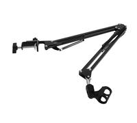 Beaupretty Supporto Microfono da Scrivania Regolabile in Metallo Braccio Rotante Pieghevole con Morsetto Stand Portatile per Podcast e Sostegno Stabile con Molla Rinforzata