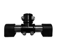 Beaupretty Supporto per Batteria Elettronica Mini a T, Telaio Nero 20 Cm | Metallo e Plastica, Clamp Regolabile senza Attrezzi, Smontaggio Rapido